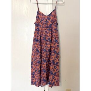 Floral Midi Button Front Sundress